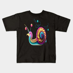 Snail Smiling Kids T-Shirt